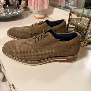 Men's Brown Suede Oxford Shoes
